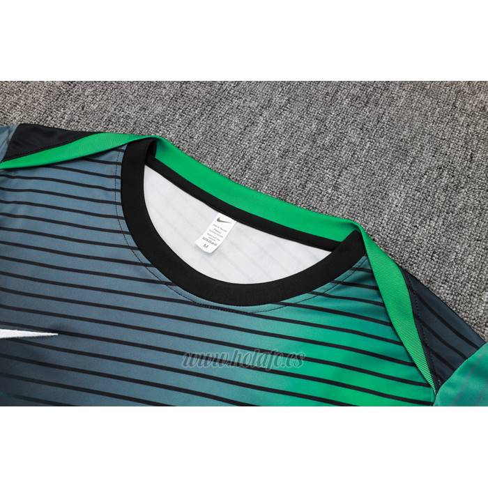 Chandal del Nigeria Manga Corta 2024-2025 Gris Verde - Pantalon Corto